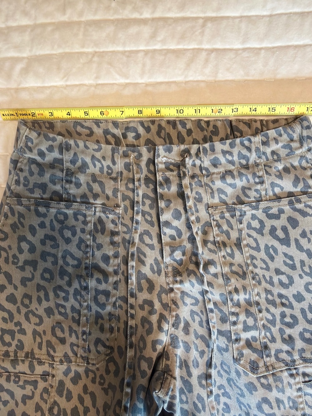 Leopard Print Drawstring Pants - Brown - Picture 2 of 3